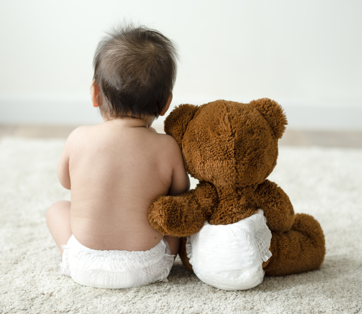 Twinkle and giraffe baby milestone cards teddy bear baby diaper