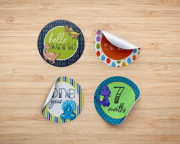Stick with Memories: Documenting Your Baby's Milestones with Baby Milestone Stickers - Twinkle and Giraffe Designs