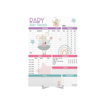 Cute Mouse Baby Daily Tracker - Infant Care Chart