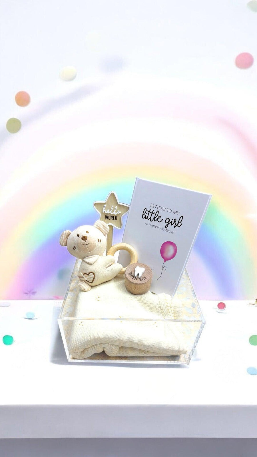 Baby Girl Acrylic Gift Box