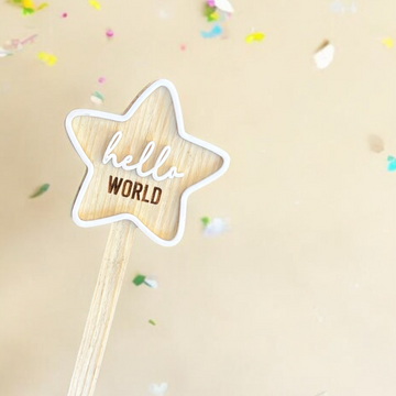 Wooden Baby Milestone Stars