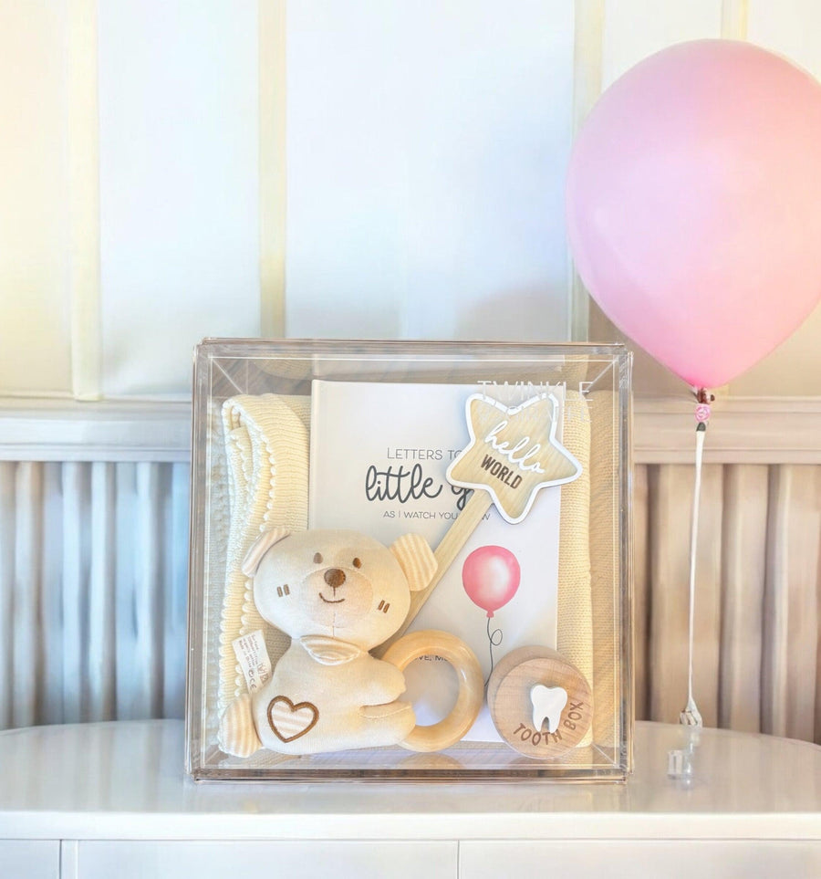 Baby Girl Acrylic Gift Box