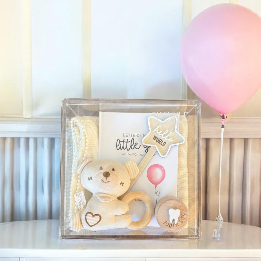 Baby Girl Acrylic Gift Box