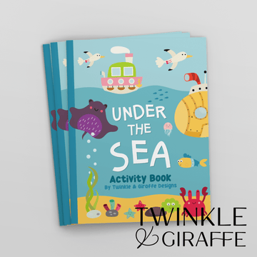 Activity Book Under the Sea - Twinkle and Giraffe Designs