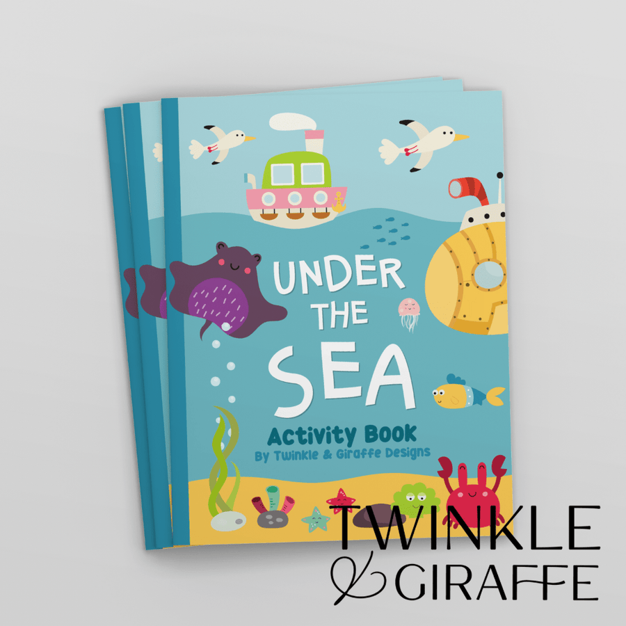 Activity Book Under the Sea - Twinkle and Giraffe Designs