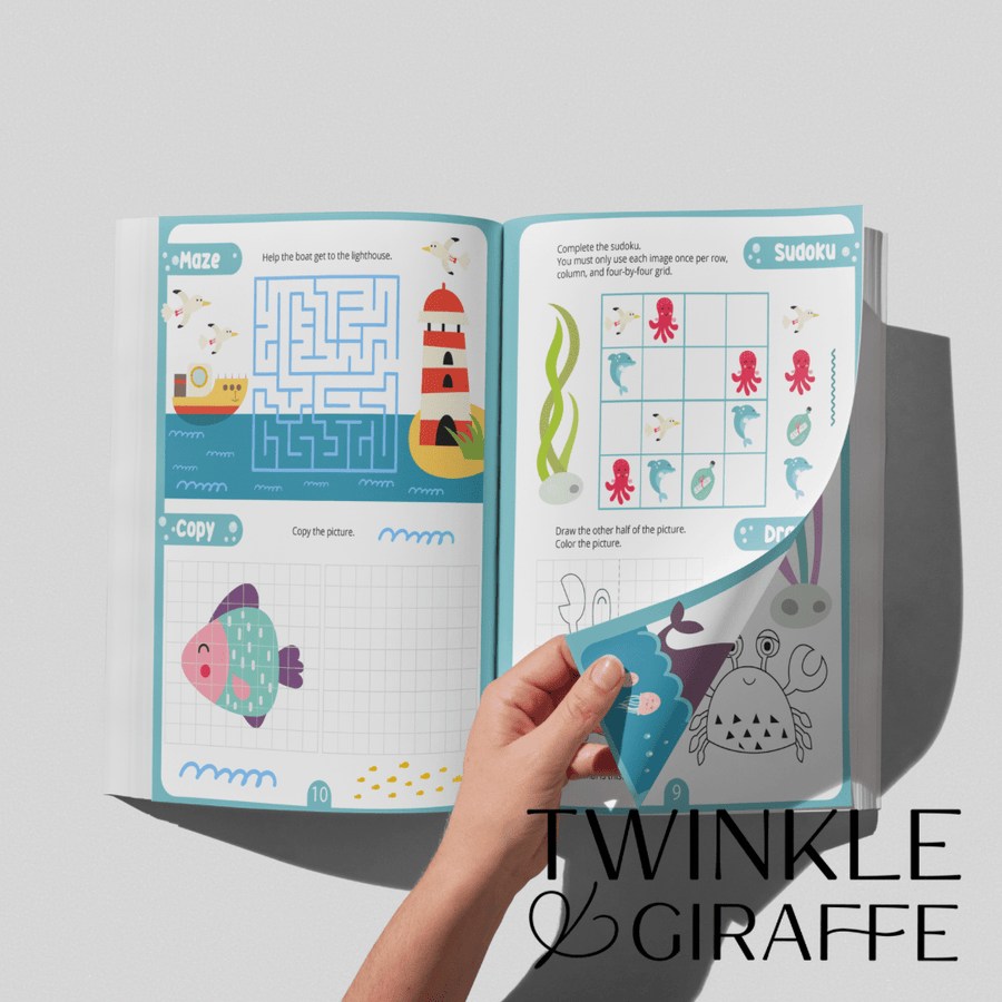 Activity Book Under the Sea - Twinkle and Giraffe Designs