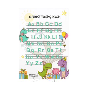 Interactive English Alphabet Tracing Acrylic Board - Twinkle and Giraffe Designs