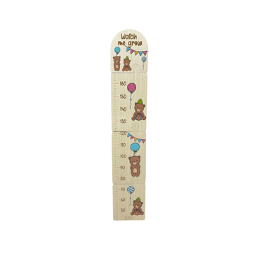 Teddy Bear Wooden Puzzle Height Chart – Fun and Interactive Growth Tracker - Twinkle and Giraffe Designs