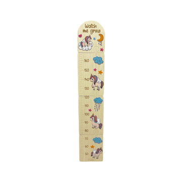 Unicorns Wooden Puzzle Height Chart – Fun and Interactive Growth Tracker - Twinkle and Giraffe Designs