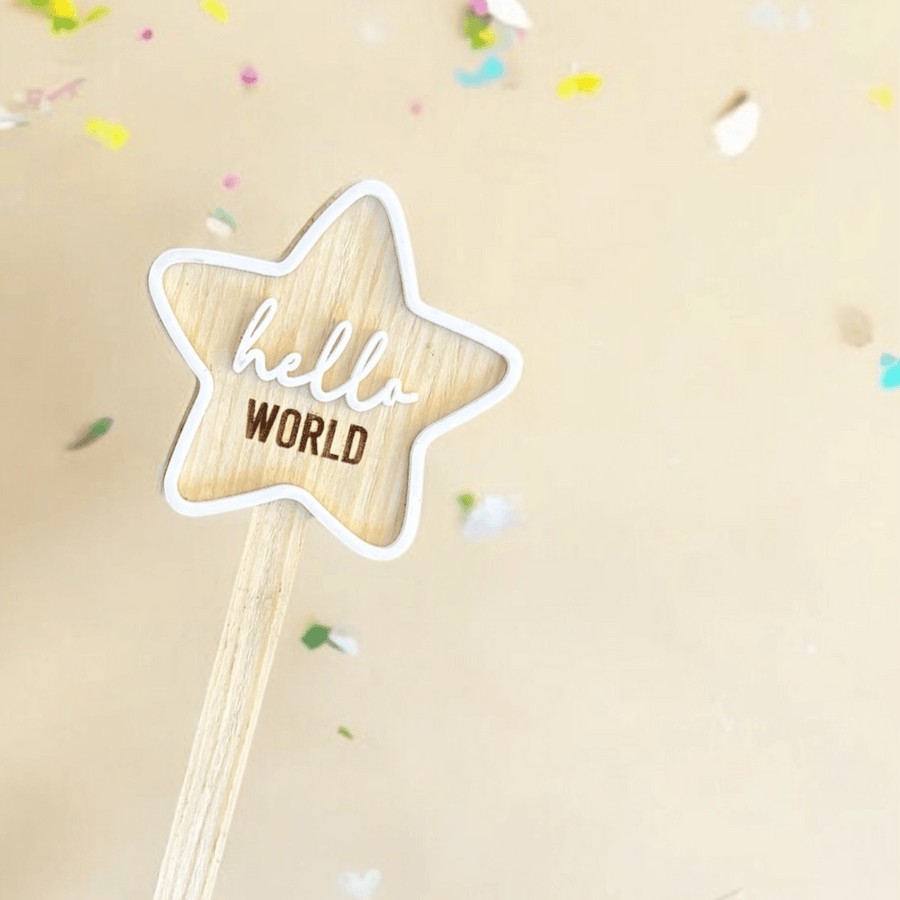Wooden Baby Milestone Stars - Twinkle and Giraffe Designs