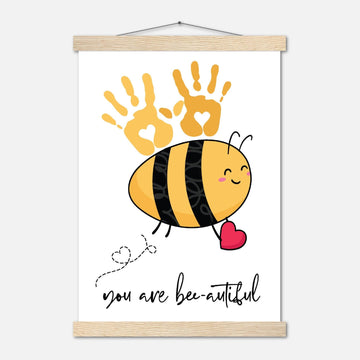 You Are Bee - autiful Premium Matte Paper Poster with Hanger - Twinkle and Giraffe Designs