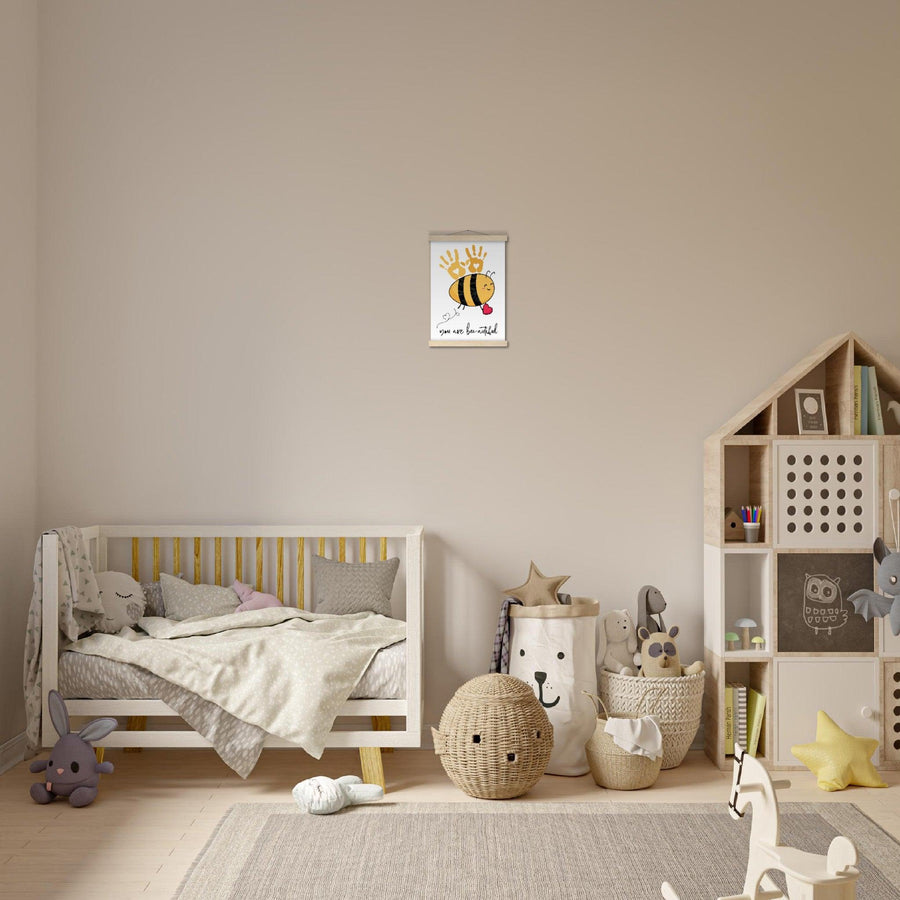 You Are Bee - autiful Premium Matte Paper Poster with Hanger - Twinkle and Giraffe Designs