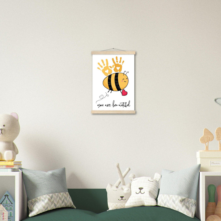 You Are Bee - autiful Premium Matte Paper Poster with Hanger - Twinkle and Giraffe Designs