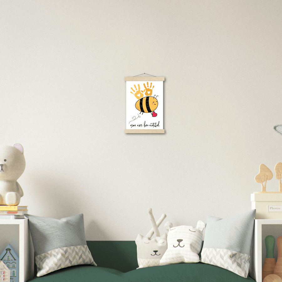 You Are Bee - autiful Premium Matte Paper Poster with Hanger - Twinkle and Giraffe Designs