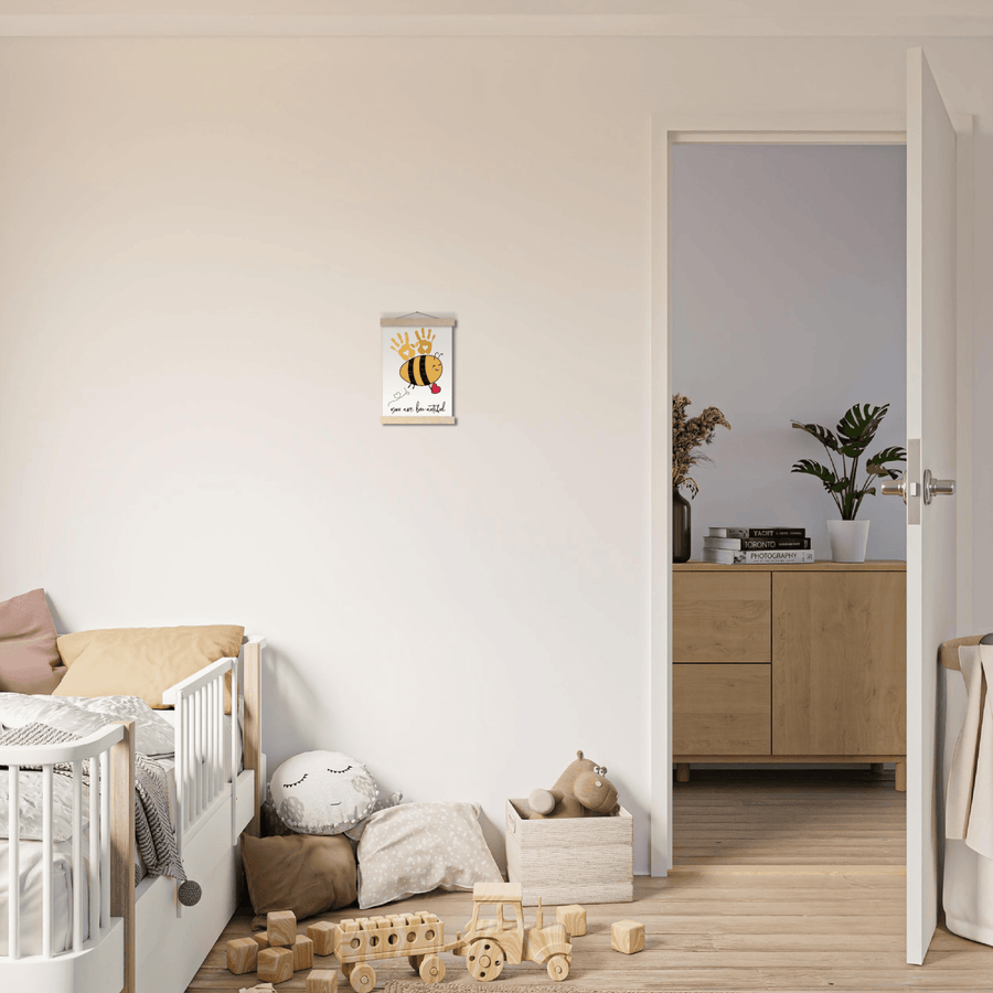 You Are Bee - autiful Premium Matte Paper Poster with Hanger - Twinkle and Giraffe Designs