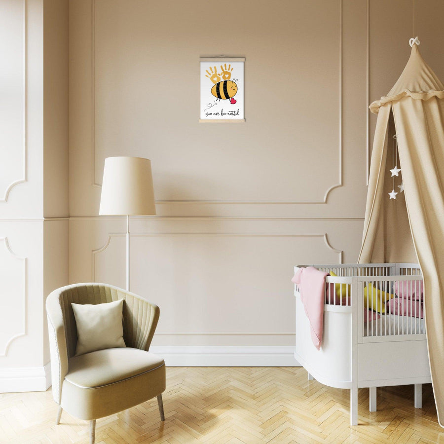 You Are Bee - autiful Premium Matte Paper Poster with Hanger - Twinkle and Giraffe Designs