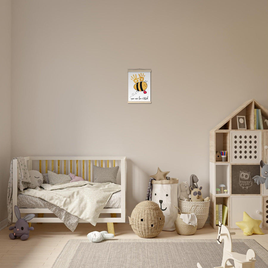 You Are Bee-autiful Premium Matte Paper Poster with Hanger - Twinkle and Giraffe Designs