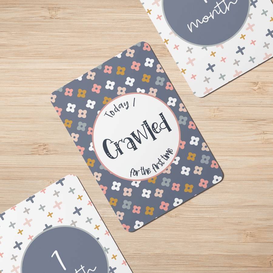 Boho Rainbows Baby Milestone Cards - Set of 25 - Twinkle and Giraffe Designs