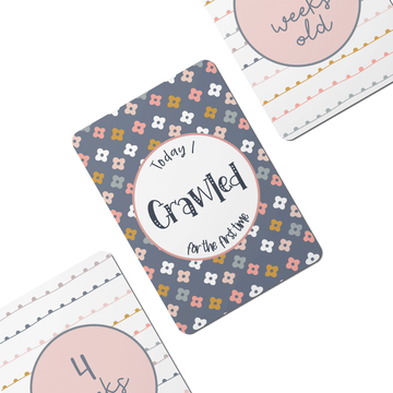 Boho Rainbows Baby Milestone Cards - Set of 25 - Twinkle and Giraffe Designs