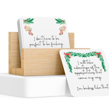 Christmas Mini Sweary Affirmation Cards - Twinkle and Giraffe Designs