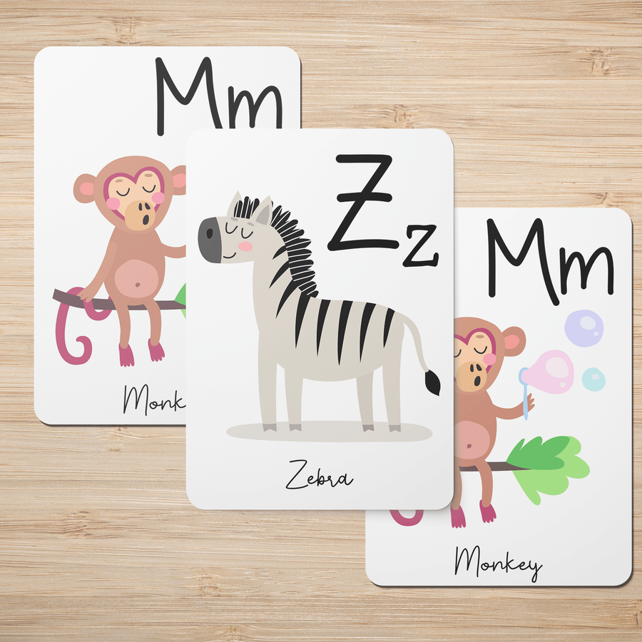 English Alphabet Cards - Twinkle and Giraffe Designs