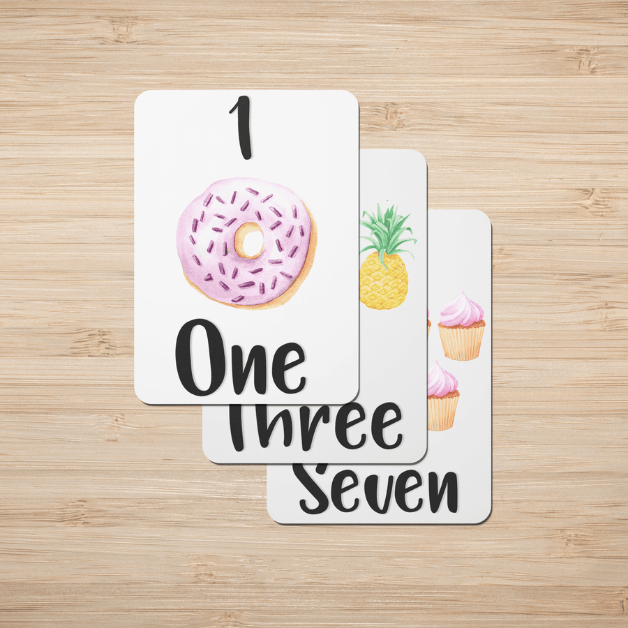 English Numbers 1 - 20 Flashcards - Twinkle and Giraffe Designs