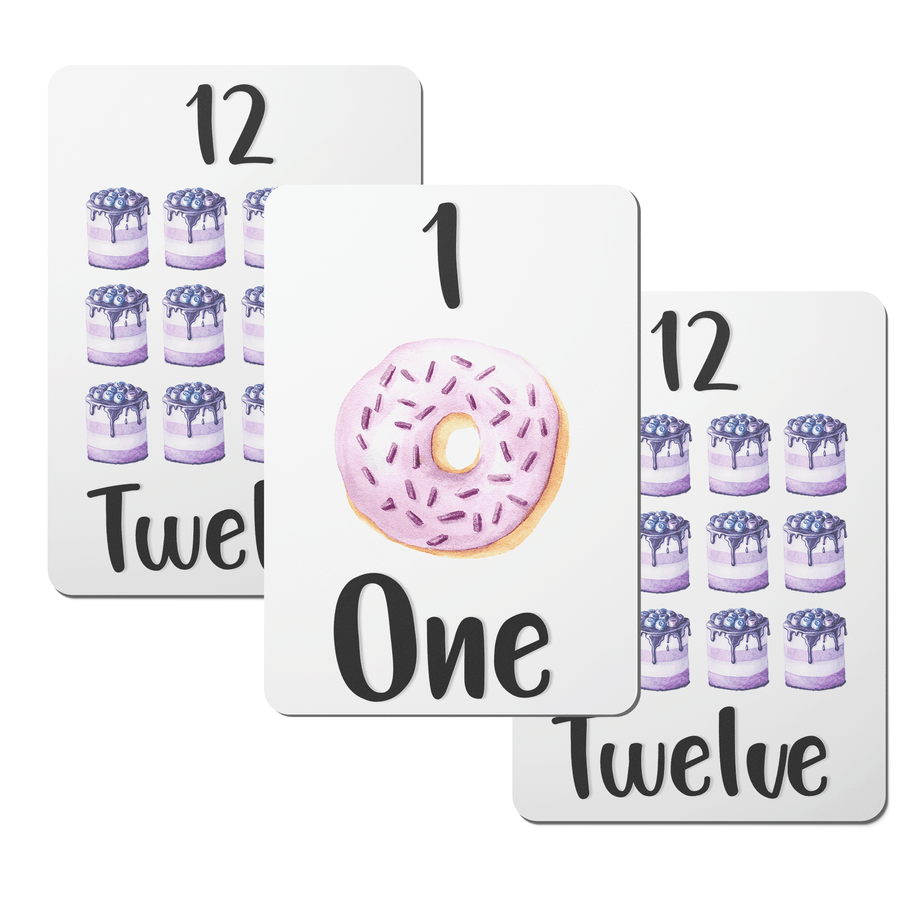 English Numbers 1 - 20 Flashcards - Twinkle and Giraffe Designs