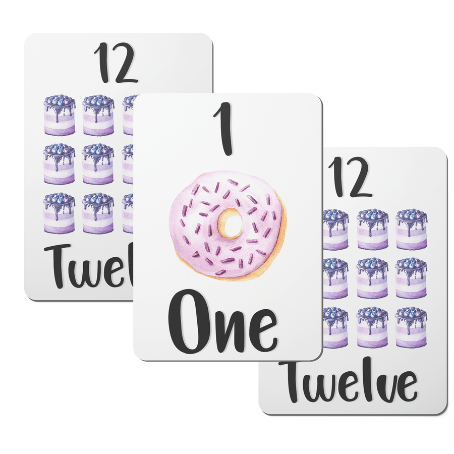 English Numbers 1-20 Flashcards - Twinkle and Giraffe Designs
