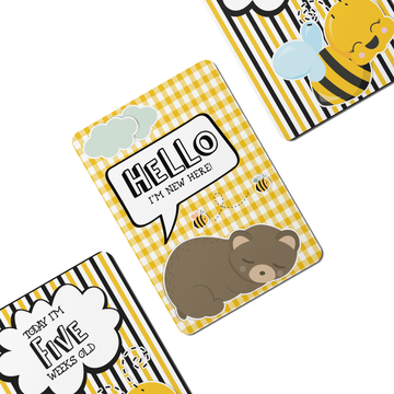 Honey Bee Baby Milestone Cards - Set of 25 - Twinkle and Giraffe Designs