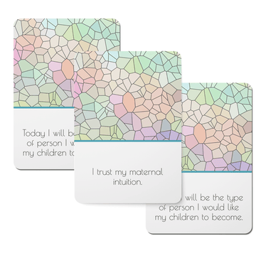 Motherhood Mosaic Affirmation Cards - Set of 30 - Twinkle and Giraffe Designs