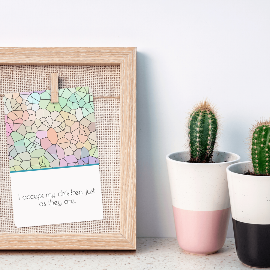Motherhood Mosaic Affirmation Cards - Set of 30 - Twinkle and Giraffe Designs