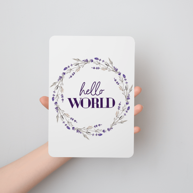 Purple Lavender Baby Milestone Cards - Set of 25 - Twinkle and Giraffe Designs