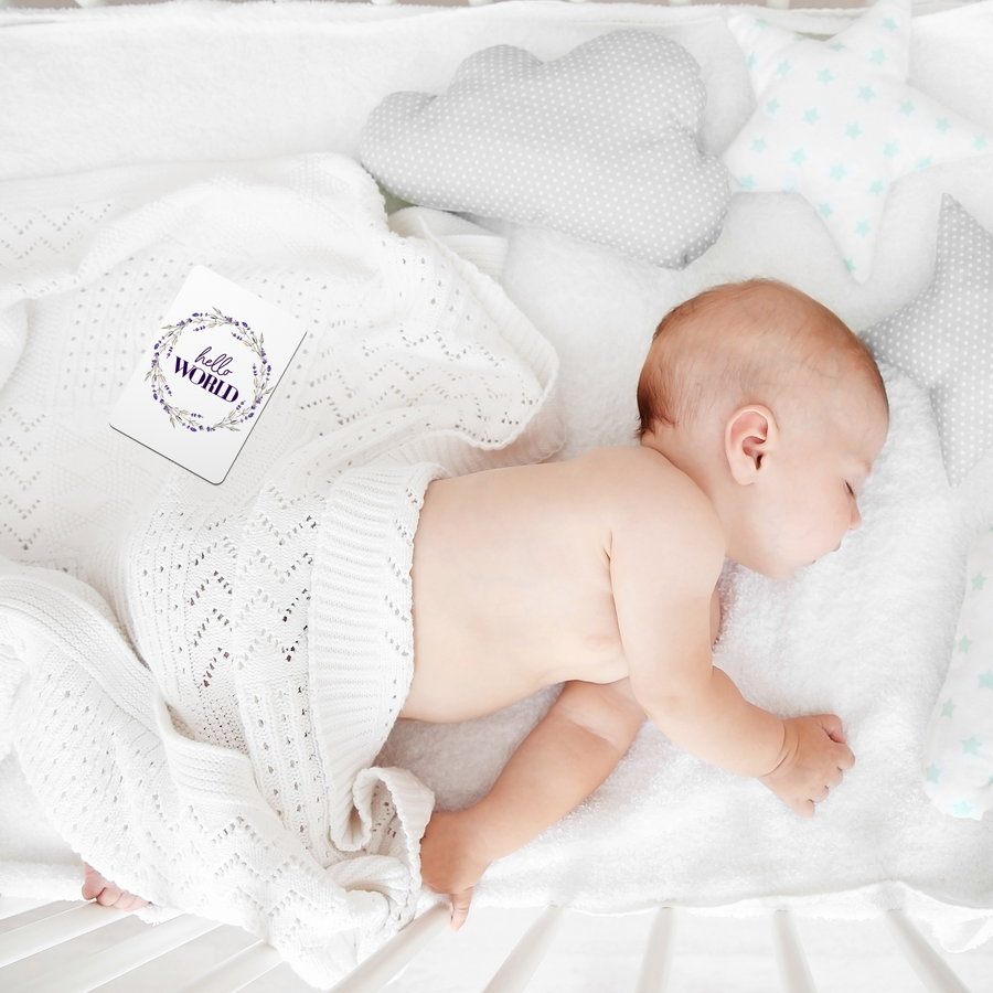 Purple Lavender Baby Milestone Cards - Set of 25 - Twinkle and Giraffe Designs
