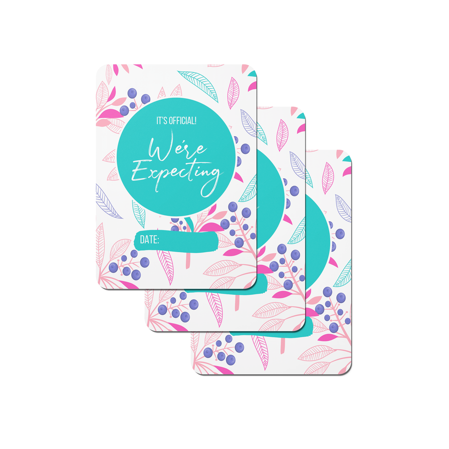 Summer Breeze Pregnancy Milestone Cards - Set of 30 - Twinkle and Giraffe Designs