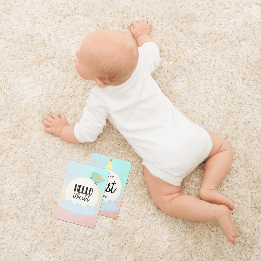Twinkle Birds Baby Milestone Cards - Set of 25 - Twinkle and Giraffe Designs