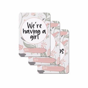 Vintage Flowers Pregnancy Milestone Cards - Set of 30 - Twinkle and Giraffe Designs