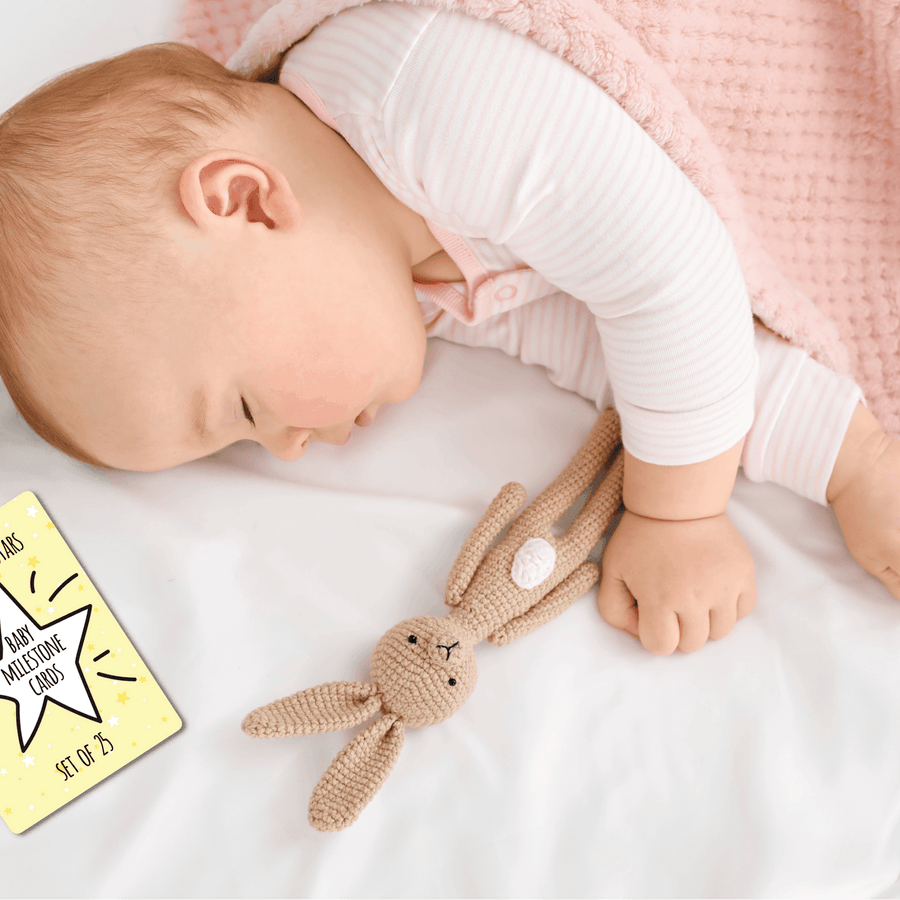 Yellow Twinkle Stars Baby Milestone Cards - Set of 25 - Twinkle and Giraffe Designs