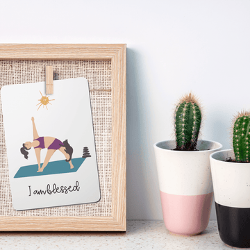 Yoga and the Cat Affirmation Cards - Set of 20 - Twinkle and Giraffe Designs